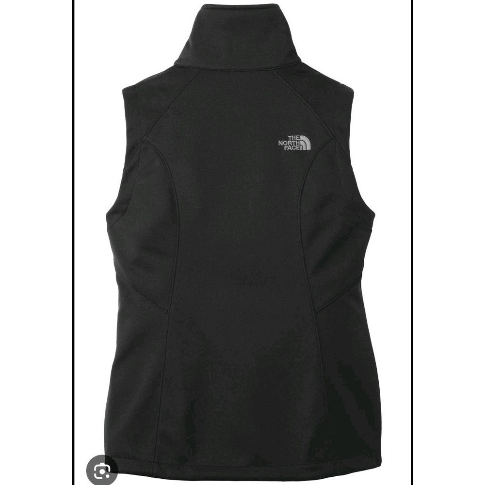 The North Face Black Full Zip Windwall Vest Womens XL Classic AWARE EMBROIDERY - Picture 2 of 12